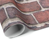 Papier Cadeau Mur Brown en brique (Coin rond)