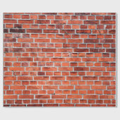 Papier Cadeau Mur Brown en brique (Plat)