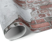Papier Cadeau Mur Brown en brique (Coin rond)