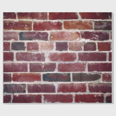 Papier Cadeau Mur Brown en brique (Plat)