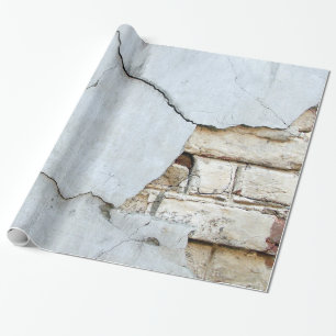 Papier Cadeau Mur cassé de bloc de béton