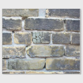 Papier Cadeau Mur de brique de Grunge molle fissurée (Plat)