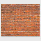 Papier Cadeau Mur de brique rouge mur de brique (Plat)