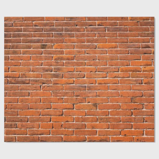 Papier Cadeau Mur de brique rouge mur de brique (Plat)