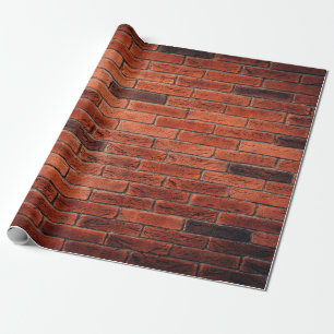 Papier Cadeau Mur de brique rouge texture grunge fond de la briq