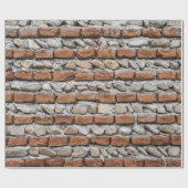 Papier Cadeau mur de briques Brown (Plat)