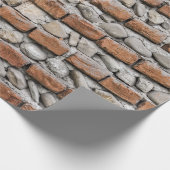 Papier Cadeau mur de briques Brown (Coin)
