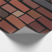 Papier Cadeau Mur de briques colorées (Coin)