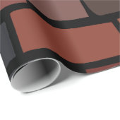 Papier Cadeau Mur de briques colorées (Coin rond)