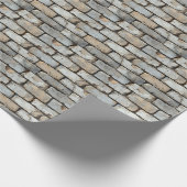 Papier Cadeau Mur de briques de couleur claire (Coin)