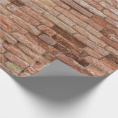 Papier Cadeau Mur de briques rose (Coin)