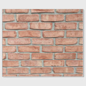 Papier Cadeau Mur de briques rouges le matin (Plat)