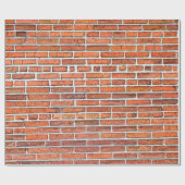 Papier Cadeau Mur de briques unique (Plat)