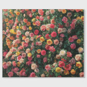 Papier Cadeau mur de fleurs (Plat)