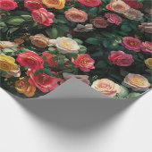 Papier Cadeau mur de fleurs (Coin)