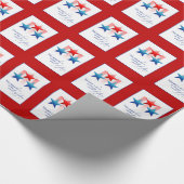 Papier Cadeau Mur de gloire de héros patriotique, armée Merci (Coin)