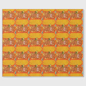 Papier Cadeau Mur de graffiti de guêpe (Plat)