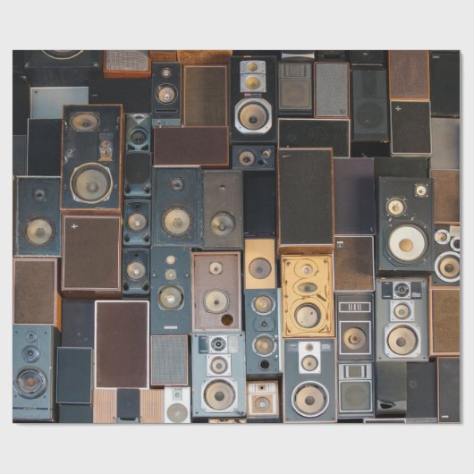 Papier Cadeau Mur de haut-parleurs (Plat)