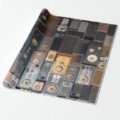 Papier Cadeau Mur de haut-parleurs (Déroulé)