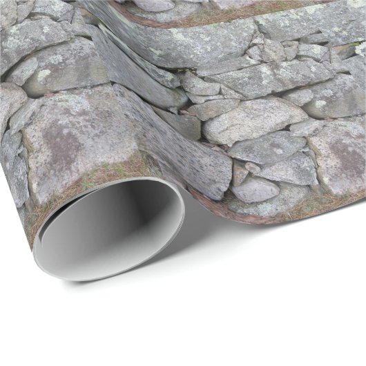 Papier Cadeau Mur de pierre (Coin rond)