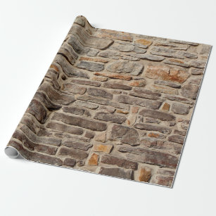 Papier Cadeau Mur de pierre texture rustique arrière - plan