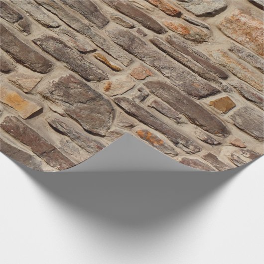 Papier Cadeau Mur de pierre texture rustique arrière - plan (Coin)