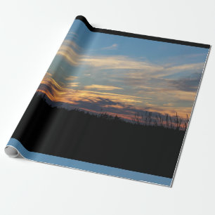 Papier Cadeau Mur de silhouette de nature