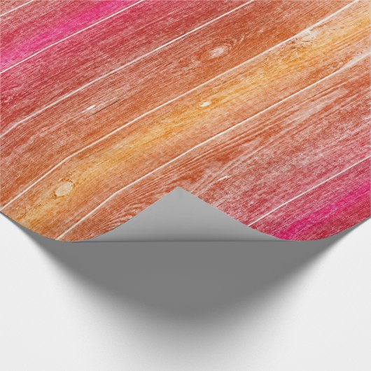 Papier Cadeau mur en bois coloré (Coin)