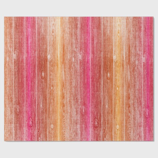 Papier Cadeau mur en bois coloré (Plat)