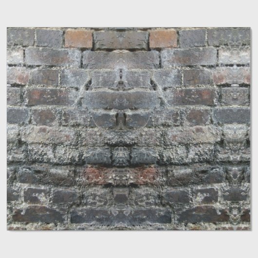 Papier Cadeau Mur en brique (Plat)