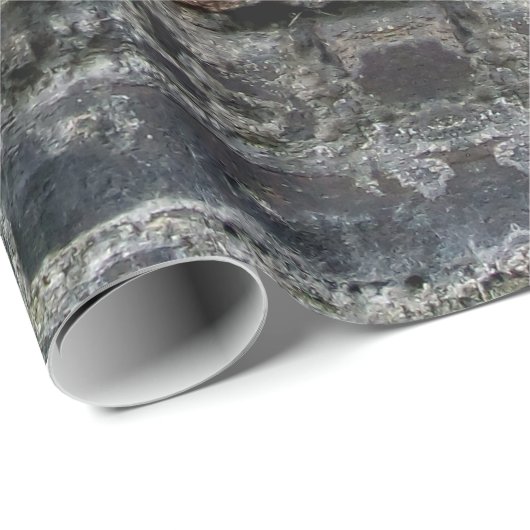 Papier Cadeau Mur en brique (Coin rond)