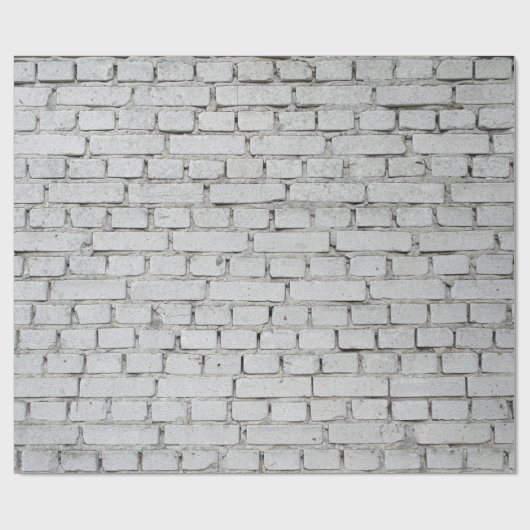 PAPIER CADEAU MUR EN BRIQUE BLANC (Plat)