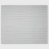 Papier Cadeau Mur en brique blanche (Plat)