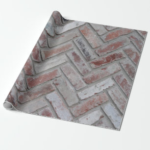 Papier Cadeau Mur en brique de béton Brown et gris