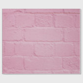 PAPIER CADEAU MUR EN BRIQUE PEINTE ROSE (Plat)