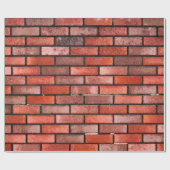 Papier Cadeau Mur en brique rouge, arrière - plan en brique roug (Plat)