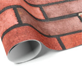 Papier Cadeau Mur en brique rouge, arrière - plan en brique roug (Coin rond)