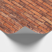 Papier Cadeau Mur en brique structure rouge (Coin)