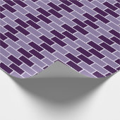 Papier Cadeau Mur en briques violettes Motif sans couture (Coin)