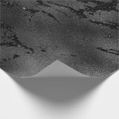 Papier Cadeau Mur en marbre noir en verre métallique brillant (Coin)