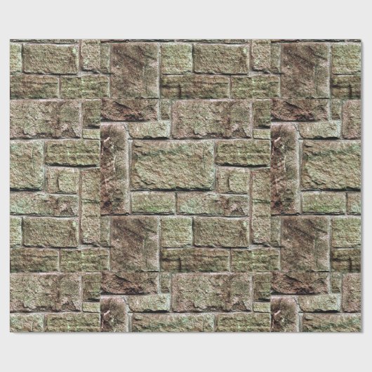 Papier Cadeau Mur en pierre (Plat)