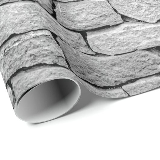 Papier Cadeau Mur en pierre grise en arrière - plan abstrait. (Coin rond)