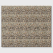Papier Cadeau Mur en pierre rustique, décoration texturée (Plat)
