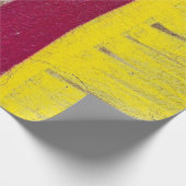 Papier Cadeau Mur jaune et rose (Coin)