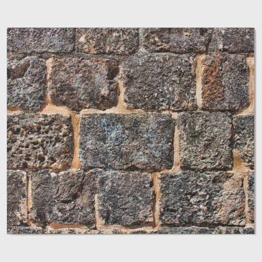 Papier Cadeau Mur maçonnerie texture de pierre (Plat)