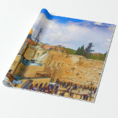 Papier Cadeau Mur occidental à Jérusalem (Mur de tristesse) (Déroulé)