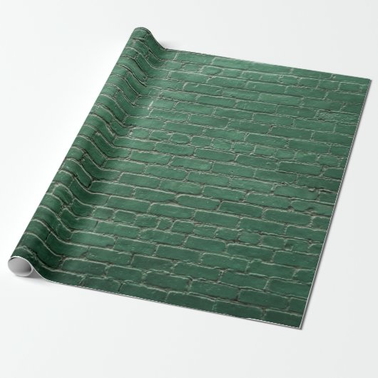 Papier Cadeau Mur peint en vert (Déroulé)
