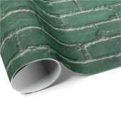 Papier Cadeau Mur peint en vert (Coin rond)