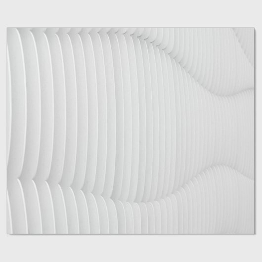 Papier Cadeau Mur texturé blanc (Plat)