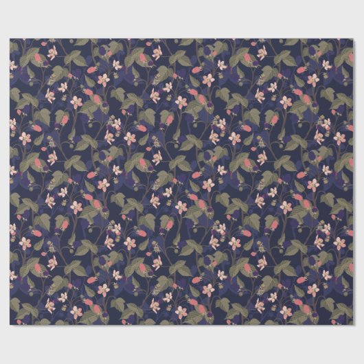 Papier Cadeau Mûres (Plat)